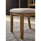 Ensemble de salle à manger 5 pièces en bois Windvale Cross-Buck de Roundhill Furniture
