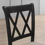 Ensemble de salle à manger 5 pièces en bois Windvale Cross-Buck de Roundhill Furniture