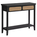 VASAGLE Console Table, Sofa Table, Narrow Entryway Table, Entry Table with 2 Drawers, Open Storage Shelf, Rounded Corners