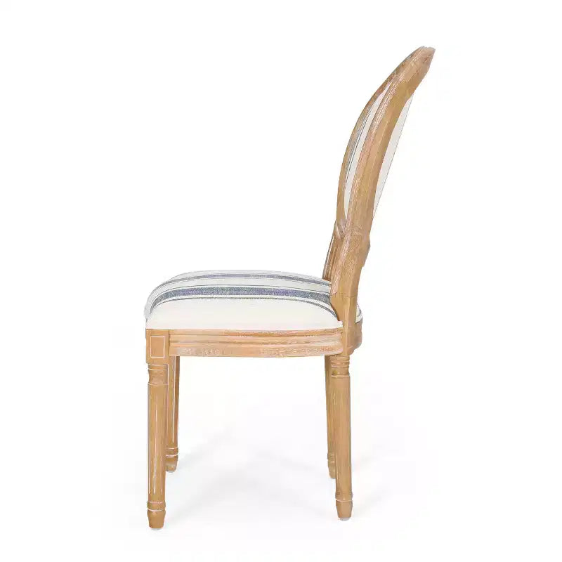 Chaises de salle à manger capitonnées GDFStudio Newman de style campagnard (lot de 2)