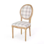 Chaises de salle à manger capitonnées GDFStudio Newman de style campagnard (lot de 2)