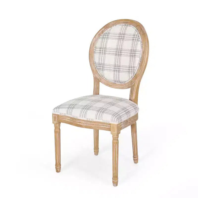 Chaises de salle à manger capitonnées GDFStudio Newman de style campagnard (lot de 2)