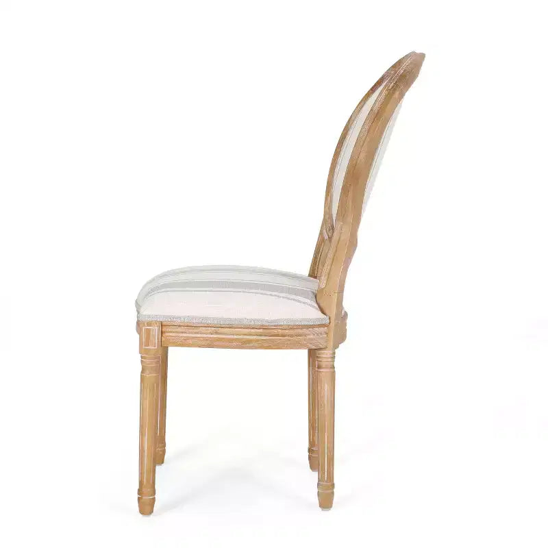 Chaises de salle à manger capitonnées GDFStudio Newman de style campagnard (lot de 2)