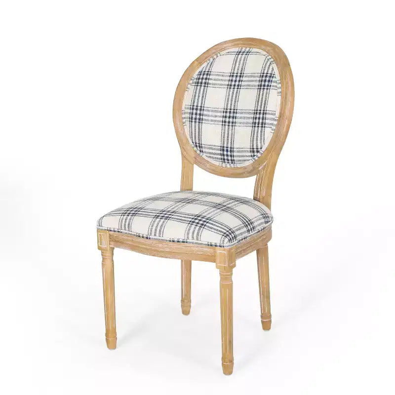 Chaises de salle à manger capitonnées GDFStudio Newman de style campagnard (lot de 2)