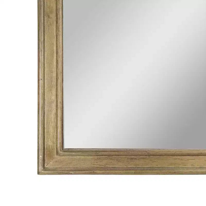 Miroir mural Emma and Oliver avec cadre en bois massif et verre argenté pour une clarté optimale pour les entrées, les salles à manger et plus encore