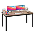 WhizMax 63 Inch Computer Desk, Large Office Desk with Black Metal Frame, Modern Simple Style Gaming Desk, Sturdy Writing Workstatio