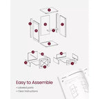 Meuble Classeur à 3 Tiroirs, Classeur de Rangement, Support d'Imprimante, Compatible A4, Format Lettre, Dossiers Suspendus, Style Ferme Moderne, pour Bureau à Domicile