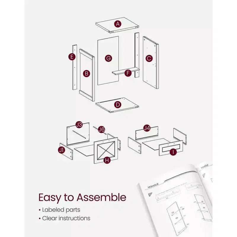Meuble Classeur à 3 Tiroirs, Classeur de Rangement, Support d'Imprimante, Compatible A4, Format Lettre, Dossiers Suspendus, Style Ferme Moderne, pour Bureau à Domicile