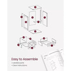 Meuble Classeur à 3 Tiroirs, Classeur de Rangement, Support d'Imprimante, Compatible A4, Format Lettre, Dossiers Suspendus, Style Ferme Moderne, pour Bureau à Domicile