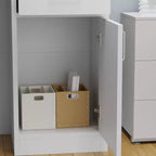 Bureau d'accueil moderne en L Famapy avec étagères amovibles Rangement verrouillable Gestion des câbles