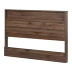 Tête de lit HomeStockTao en Noyer Naturel avec Rangement Ouvert Style 44