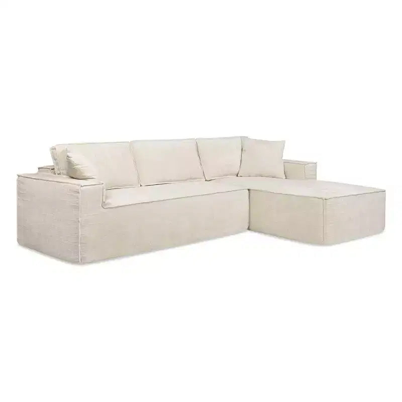 Jennifer Taylor Home Brenley Canapé d'angle en boîte 110,5, côté droit, chenille gris cendré