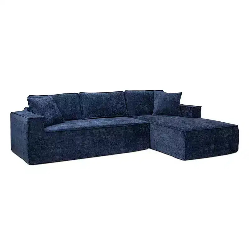 Jennifer Taylor Home Brenley Canapé d'angle en boîte 110,5, côté droit, chenille gris cendré