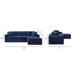 Jennifer Taylor Home Brenley Canapé d'angle en boîte 110,5, côté droit, chenille gris cendré