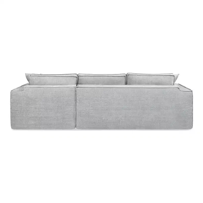 Jennifer Taylor Home Brenley Canapé d'angle en boîte 110,5, côté droit, chenille gris cendré