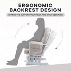 Ensemble fauteuil planeur et ottoman Home Imports Emporium - Mouvement de bercement fluide, fauteuil ergonomique à dossier haut avec accoudoirs rembourrés et poches de rangement