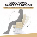 Ensemble fauteuil planeur et ottoman Home Imports Emporium - Mouvement de bercement fluide, fauteuil ergonomique à dossier haut avec accoudoirs rembourrés et poches de rangement