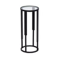 Kate and Laurel Ravalli Round Drink Table, 9x9x20, Black