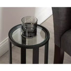 Table basse ronde Kate and Laurel Ravalli, 9x9x20, Noir