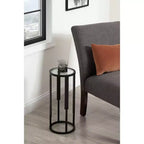 Table basse ronde Kate and Laurel Ravalli, 9x9x20, Noir