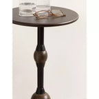 Table d'appoint Kate and Laurel Rawlings en bois et métal, 14x14x24, marron