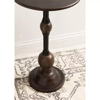 Table d'appoint Kate and Laurel Rawlings en bois et métal, 14x14x24, marron