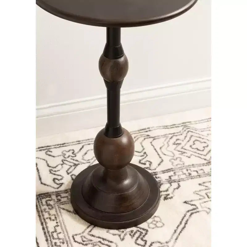 Table d'appoint Kate and Laurel Rawlings en bois et métal, 14x14x24, marron