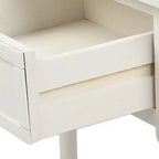 Table console rustique Whisen au design traditionnel avec deux tiroirs et une étagère inférieure