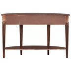 Console de salon Whisen Modern Curved avec 3 tiroirs et 1 étagère pour couloir, entrée, salon