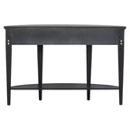 Console de salon Whisen Modern Curved avec 3 tiroirs et 1 étagère pour couloir, entrée, salon