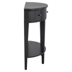 Console de salon Whisen Modern Curved avec 3 tiroirs et 1 étagère pour couloir, entrée, salon