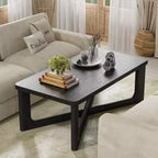 Table basse rectangulaire en bois massif PexFix pour salon Table d'appoint