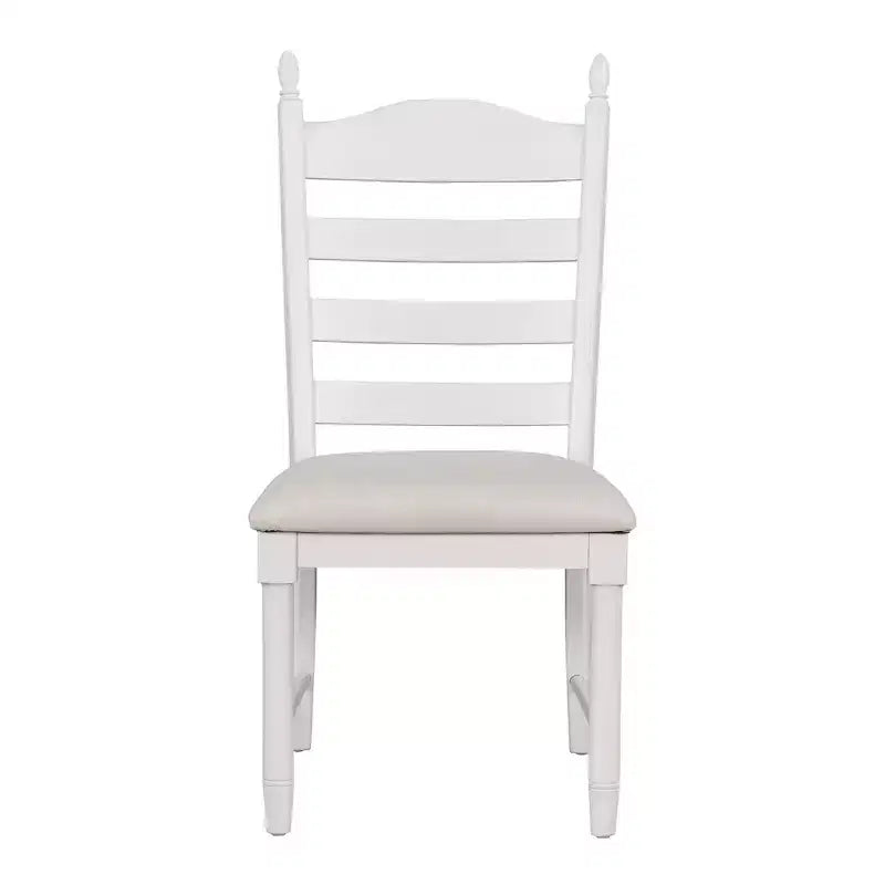 Ensemble de salle à manger Whisen rétro fonctionnel 5 pièces avec table à manger ronde extensible et 4 chaises de salle à manger rembourrées