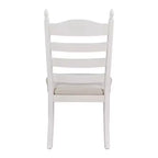 Ensemble de salle à manger Whisen rétro fonctionnel 5 pièces avec table à manger ronde extensible et 4 chaises de salle à manger rembourrées