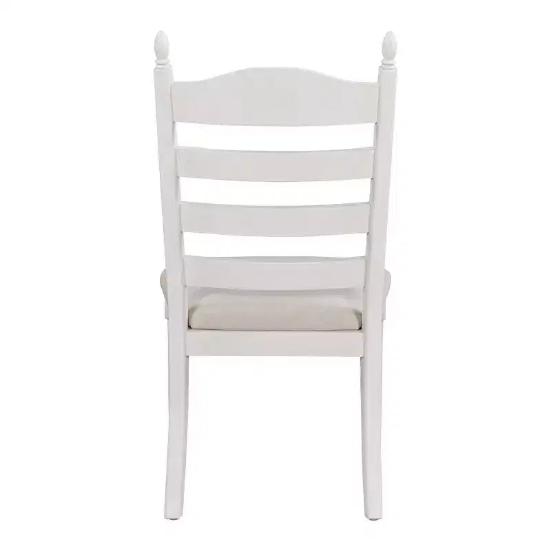 Ensemble de salle à manger Whisen rétro fonctionnel 5 pièces avec table à manger ronde extensible et 4 chaises de salle à manger rembourrées