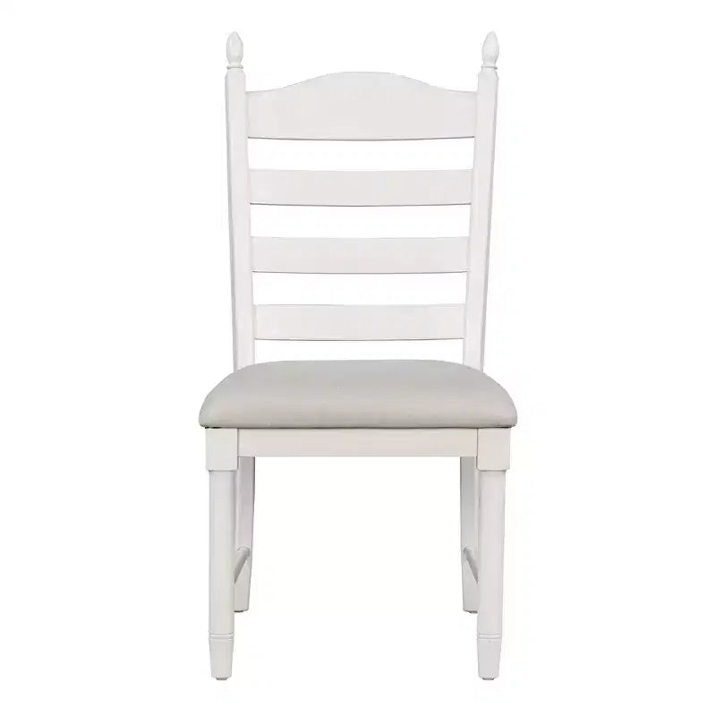 Ensemble de salle à manger Whisen rétro fonctionnel 5 pièces avec table à manger ronde extensible et 4 chaises de salle à manger rembourrées