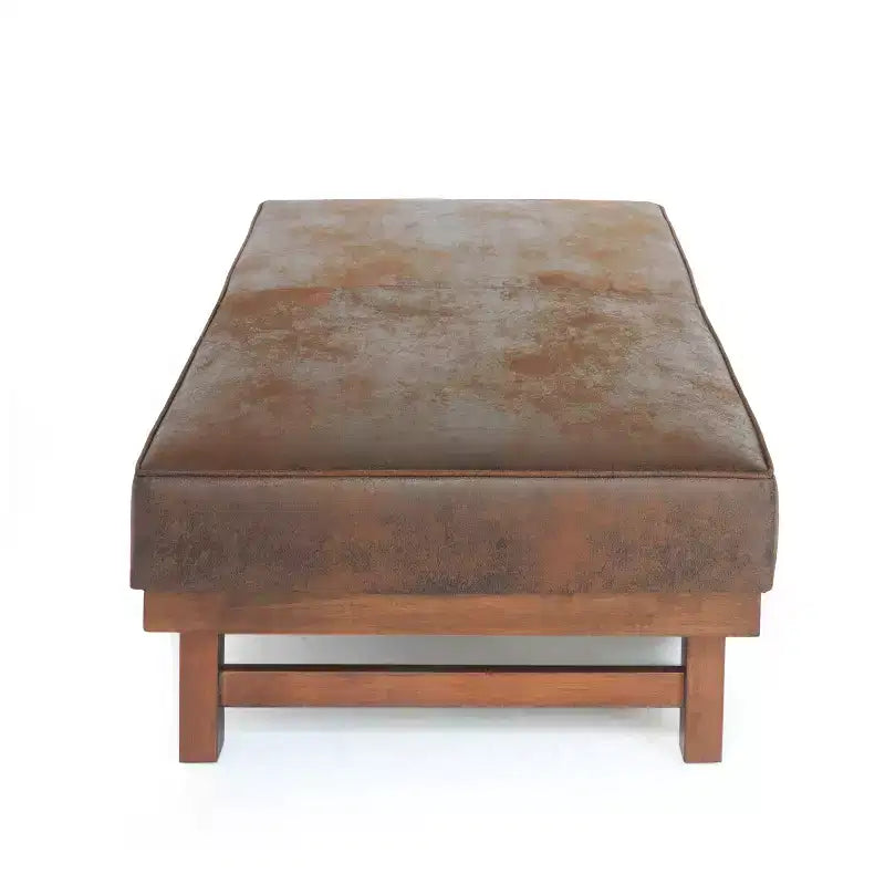 Christopher Knight Home Temzyl Ottoman moderne rembourré en bois d'hévéa