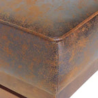 Christopher Knight Home Temzyl Ottoman moderne rembourré en bois d'hévéa