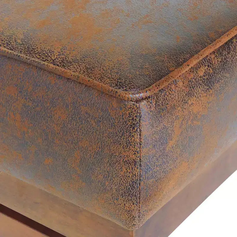 Christopher Knight Home Temzyl Ottoman moderne rembourré en bois d'hévéa