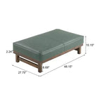 Christopher Knight Home Temzyl Ottoman moderne rembourré en bois d'hévéa