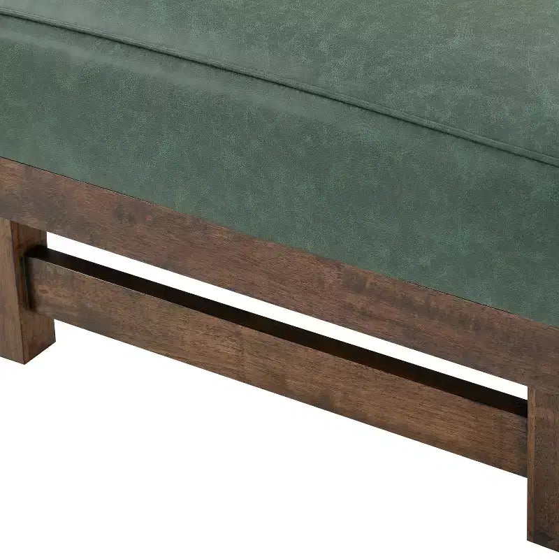 Christopher Knight Home Temzyl Ottoman moderne rembourré en bois d'hévéa