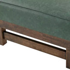 Christopher Knight Home Temzyl Ottoman moderne rembourré en bois d'hévéa