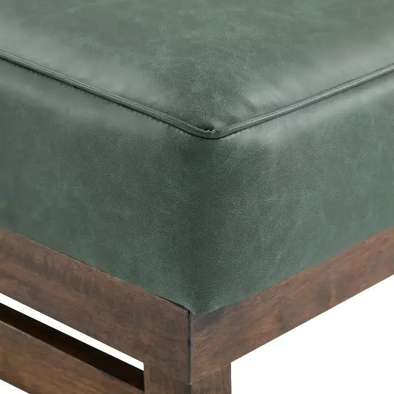 Christopher Knight Home Temzyl Ottoman moderne rembourré en bois d'hévéa