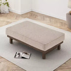Christopher Knight Home Temzyl Ottoman moderne rembourré en bois d'hévéa