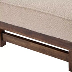 Christopher Knight Home Temzyl Ottoman moderne rembourré en bois d'hévéa