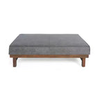 Christopher Knight Home Temzyl Ottoman moderne rembourré en bois d'hévéa