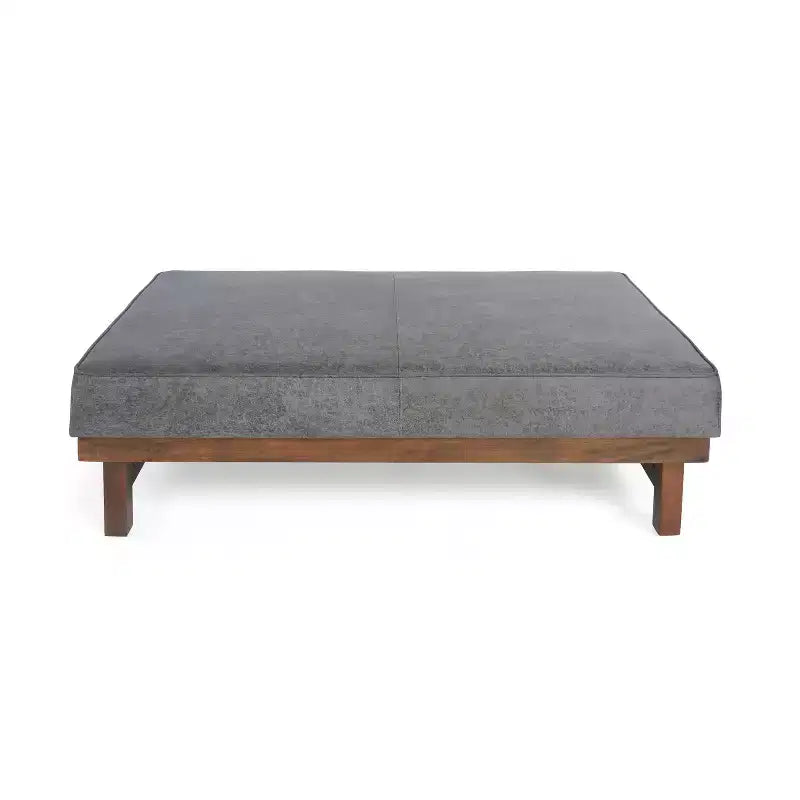 Christopher Knight Home Temzyl Ottoman moderne rembourré en bois d'hévéa