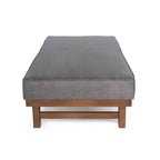 Christopher Knight Home Temzyl Ottoman moderne rembourré en bois d'hévéa