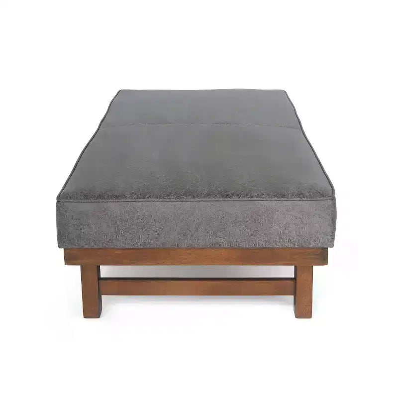 Christopher Knight Home Temzyl Ottoman moderne rembourré en bois d'hévéa