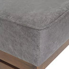 Christopher Knight Home Temzyl Ottoman moderne rembourré en bois d'hévéa
